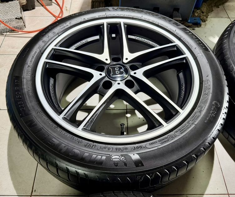 ล้อแม็กSSW 17 5x114 พร้อมยาง มิชลีน225 50 17 เก๋งใส่สวย กระบะใส่หล่อ รูปที่ 5