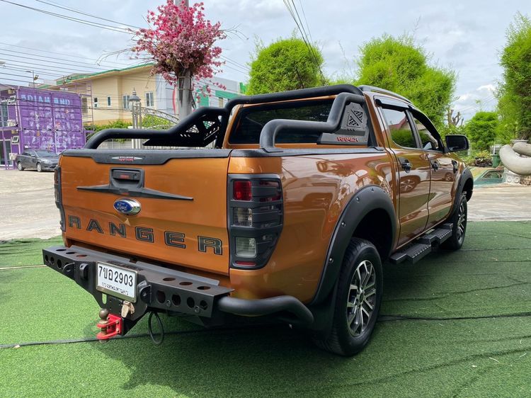 Ford Ranger 2020 2.0 Hi-Rider Wildtrak Pickup ดีเซล ไม่ติดแก๊ส เกียร์อัตโนมัติ ส้ม รูปที่ 4