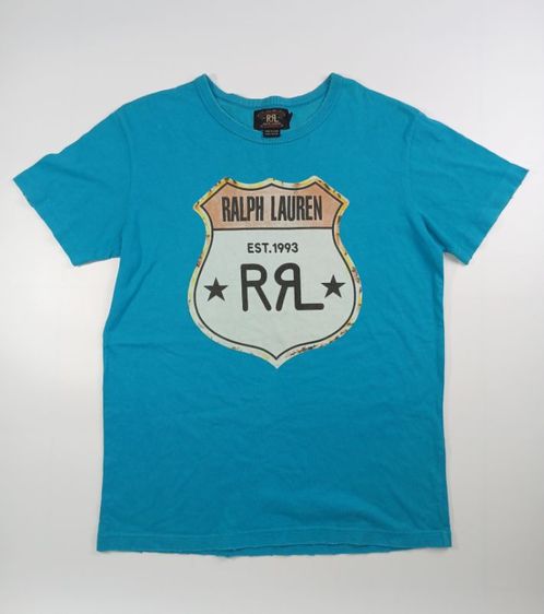 Polo Ralph Lauren เสื้อทีเชิ้ต EU 40 ฟ้า แขนสั้น เสื้อยืด RRL RALPH LAUREN