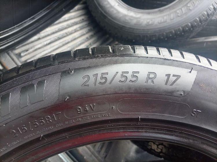 Michelin ยางมิชลิน 215 55 17 ปลายปี 23