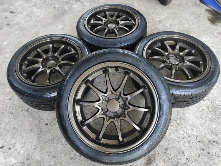 ce 28 ขอบ 17 500 สีน้ำตาลเข้มพร้อมยางปี 23