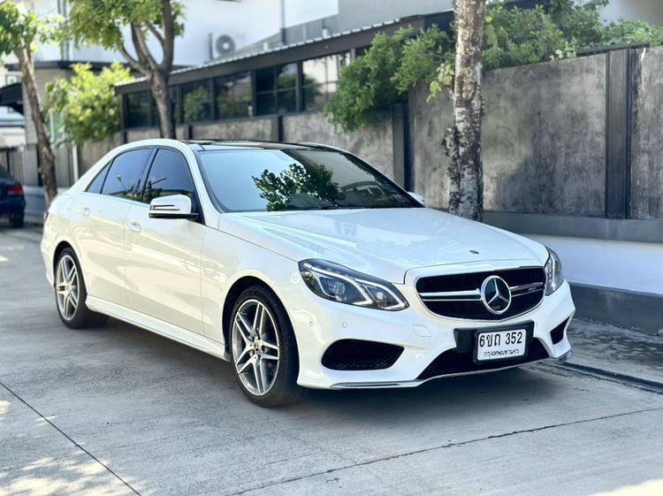 Mercedes-Benz E-Class 2015 E300 Hybrid (Diesel) เกียร์อัตโนมัติ ขาว