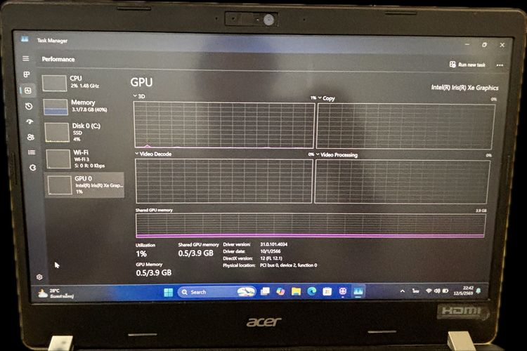 เลิกกิจการ ขายถูก ACER TravelMate TMP214- intel Core i5-1135G7 -จอIPS14”FHD แรม 8 GB +SSD 512GB รูปที่ 14