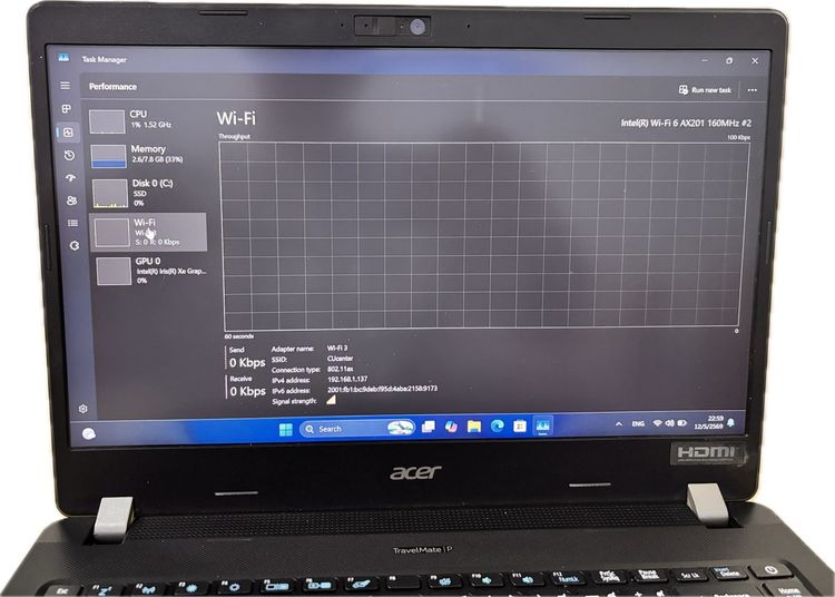 เลิกกิจการ ขายถูก ACER TravelMate TMP214- intel Core i5-1135G7 -จอIPS14”FHD แรม 8 GB +SSD 512GB รูปที่ 18