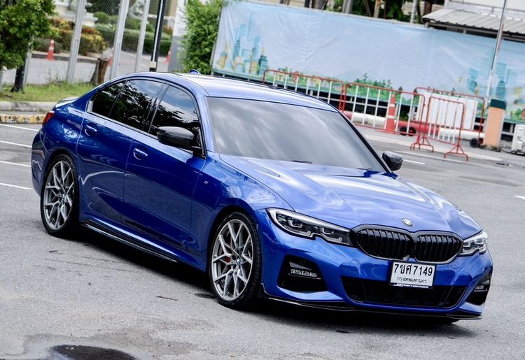 BMW Series 3 2020 320d Sedan ดีเซล ไม่ติดแก๊ส เกียร์อัตโนมัติ น้ำเงิน รูปที่ 3