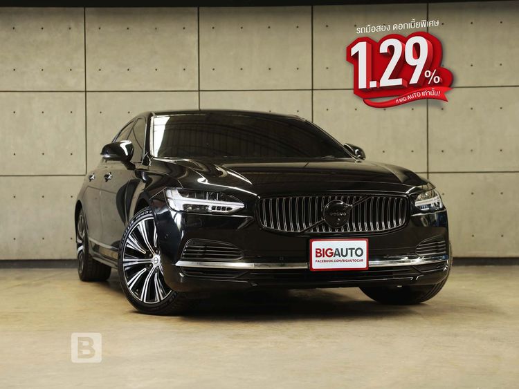 Volvo S90 2021 2.0 Recharge T8 Inscription 4WD Sedan ปลั๊กอินไฮบริด (PHEV) ไม่ติดแก๊ส เกียร์อัตโนมัติ ดำ