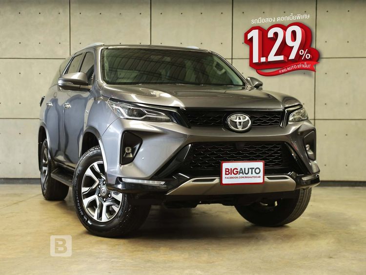 Toyota Fortuner 2023 2.4 Leader G Utility-car ดีเซล ไม่ติดแก๊ส เกียร์อัตโนมัติ เทา