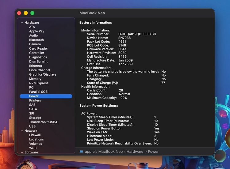 MacBook Neo 13-inch A18 Pro Ram8GB SSD256GB Silver  รูปที่ 14