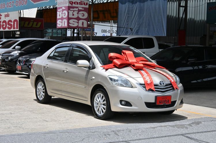 Toyota Vios 2010 1.2 E Sedan เบนซิน ไม่ติดแก๊ส เกียร์อัตโนมัติ บรอนซ์ทอง