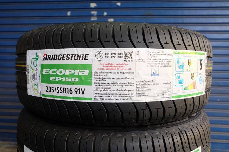 🏅 ยางใหม่ Bridgestone รุ่น Ecopia EP150 ขนาด 205 55R16 ปี25 รูปที่ 2