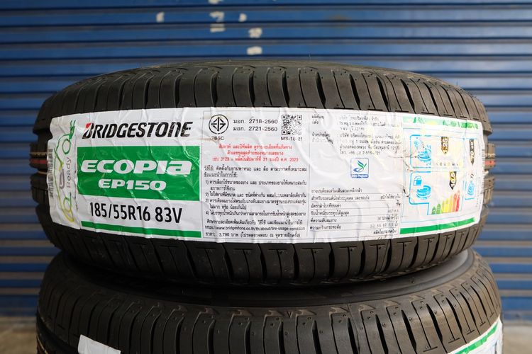 🏅 ยางใหม่ Bridgestone รุ่น Ecopia EP150 ขนาด 185 55R16 ปี25 รูปที่ 2