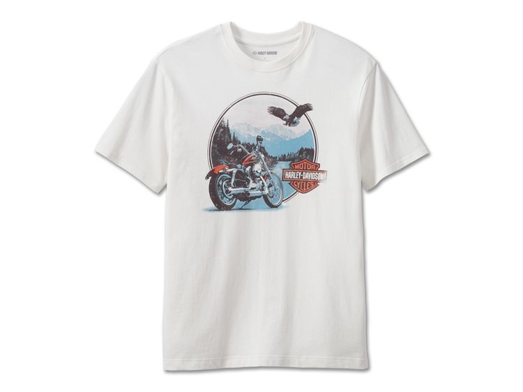 อื่นๆ เสื้อทีเชิ้ต ขาว แขนสั้น เสื้อยืด Harley-Davidson