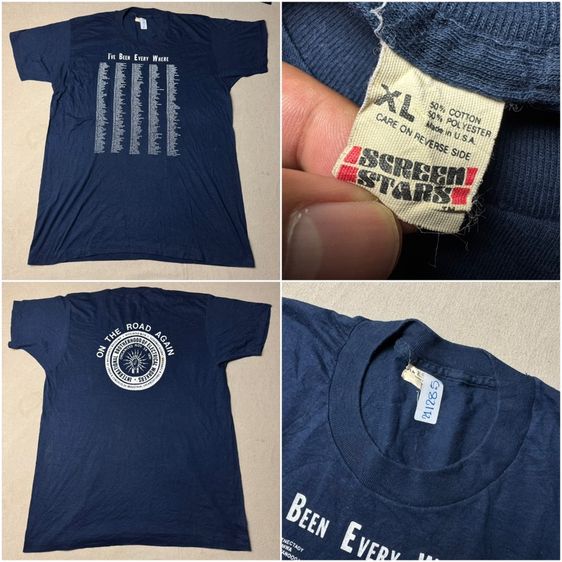 เสื้อยืดผ้าบาง Screen Stars 80s Size XL