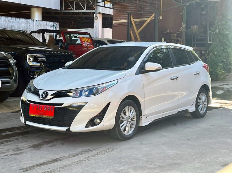 Toyota Yaris 2018 1.2 G Sedan เบนซิน ไม่ติดแก๊ส เกียร์อัตโนมัติ ขาว