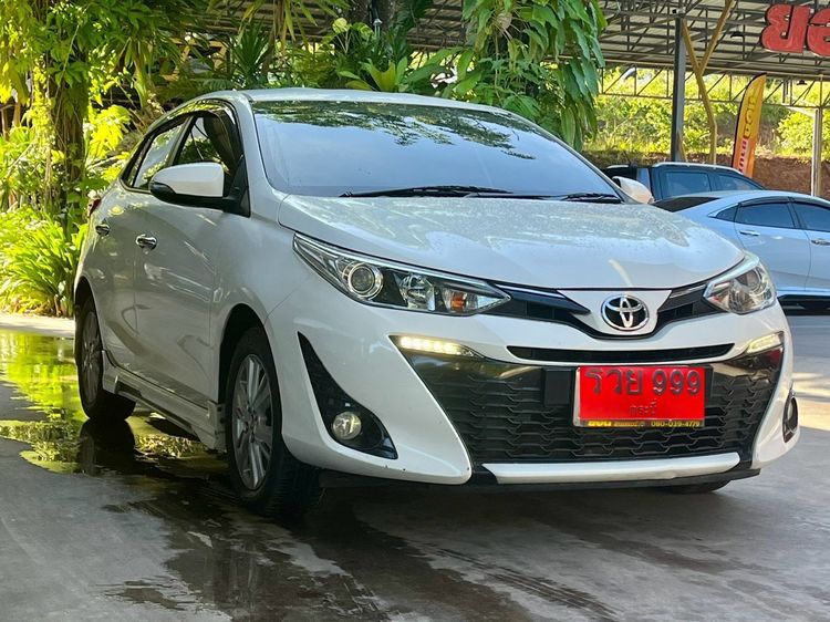 Toyota Yaris 2018 1.2 G Sedan เบนซิน ไม่ติดแก๊ส เกียร์อัตโนมัติ ขาว รูปที่ 3