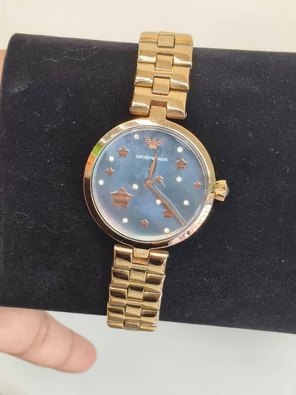 Emporio Armani AR11197 Rose Gold หน้าปัดดาว กล่องครบ ข้อสายครบ สภาพสวย รูปที่ 10