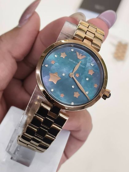 Emporio Armani AR11197 Rose Gold หน้าปัดดาว กล่องครบ ข้อสายครบ สภาพสวย รูปที่ 8