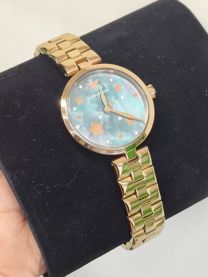 Emporio Armani AR11197 Rose Gold หน้าปัดดาว กล่องครบ ข้อสายครบ สภาพสวย รูปที่ 9