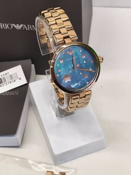 Emporio Armani AR11197 Rose Gold หน้าปัดดาว กล่องครบ ข้อสายครบ สภาพสวย รูปที่ 6