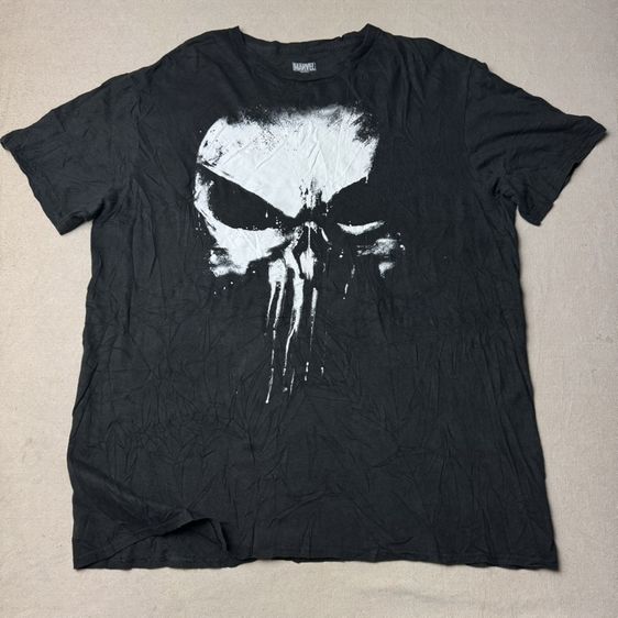 เสื้อยืด Marvel x Punisher Black Skull Size XL