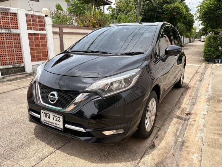 Nissan Note 2019 1.2 VL เบนซิน ไม่ติดแก๊ส เกียร์อัตโนมัติ ดำ รูปที่ 2