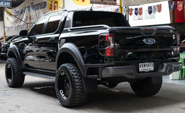 Ford Ranger 2023 2.0 Turbo Hi-Rider Wildtrak Pickup ดีเซล ไม่ติดแก๊ส เกียร์อัตโนมัติ ดำ รูปที่ 3