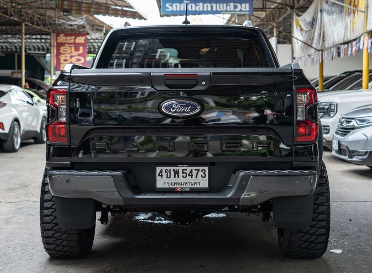 Ford Ranger 2023 2.0 Turbo Hi-Rider Wildtrak Pickup ดีเซล ไม่ติดแก๊ส เกียร์อัตโนมัติ ดำ รูปที่ 4