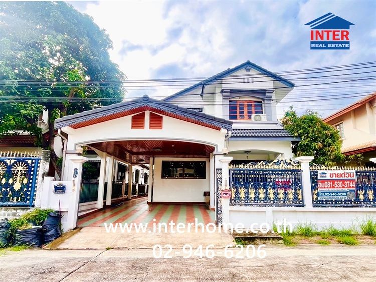 บ้านเดี่ยว 2 ชั้น 78 ตร.ว. หมู่บ้านชัยพฤกษ์ วัชรพล ซอยถนนสุขาภิบาล5 ซอย9 ถนนรามอินทรา ถนนวัชรพล เขตบางเขน กรุงเทพมหานคร