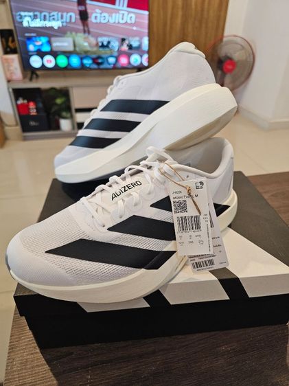 รองเท้าวิ่ง ขาว Adidas Evo sl 44.5/275