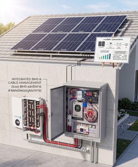 อินเวอร์เตอร์ระบบหม้อแปลง ออฟกริด (Off-Grid)  5kW 48V 5000W รูปที่ 2