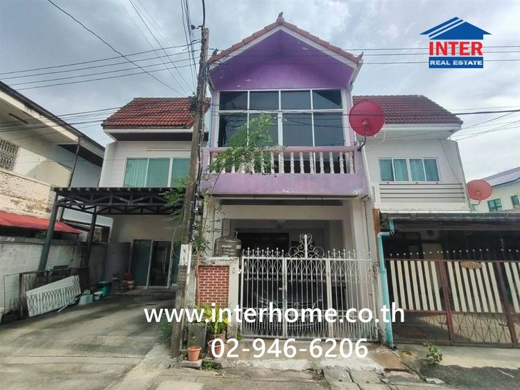 ทาวน์เฮ้าส์ 2 ชั้น 16 ตร.ว. หมู่บ้านลาดพร้าว87 โครงการ1 บ้านทำเลลาดพร้าว บ้านแนวรถไฟฟ้าสายสีเหลือง ซอยลาดพร้าว87 แยก3 เขตวังทองหลาง กรุงเทพ