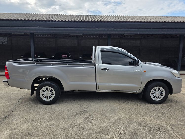 Toyota Hilux Vigo Champ 2015 2.5 J VNT Single Cab Pickup ดีเซล ไม่ติดแก๊ส เกียร์ธรรมดา เทา รูปที่ 4