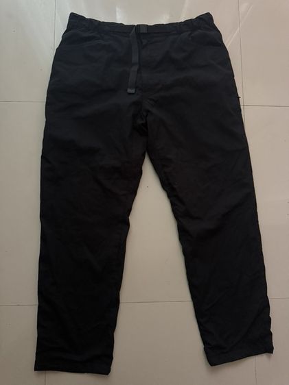 กางเกงแบรนด์ UNIQLO HEATTECH สีดำ ผ้าก้างปลา ไซส์XL