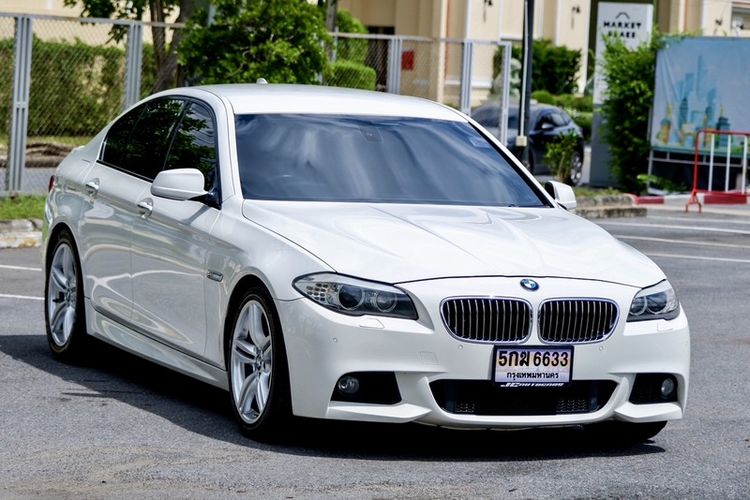 BMW Series 5 2011 520d Sedan ดีเซล ไม่ติดแก๊ส เกียร์อัตโนมัติ ขาว