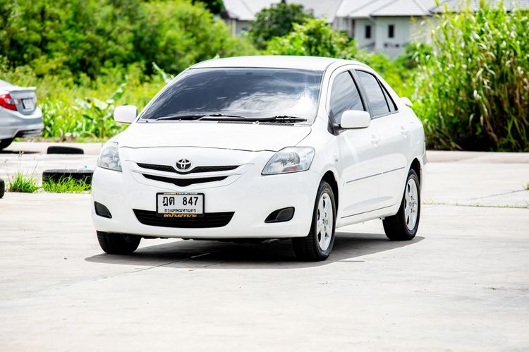 Toyota Vios 2010 1.5 E Sedan เบนซิน ไม่ติดแก๊ส เกียร์อัตโนมัติ ขาว