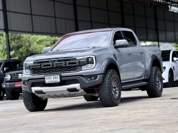 Ford Ranger 2022 Raptor 3.0 4WD Pickup เบนซิน ไม่ติดแก๊ส เกียร์อัตโนมัติ เทา รูปที่ 3