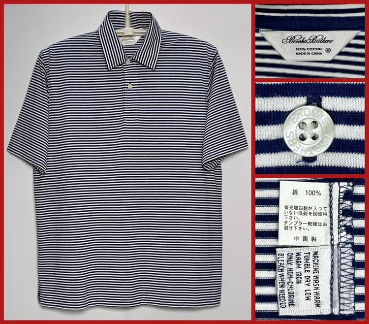 ⚠️เหมือนใหม่‼️เสื้อโปโล BROOKS BROTHERS ของแท้ แบบสวยสุภาพ