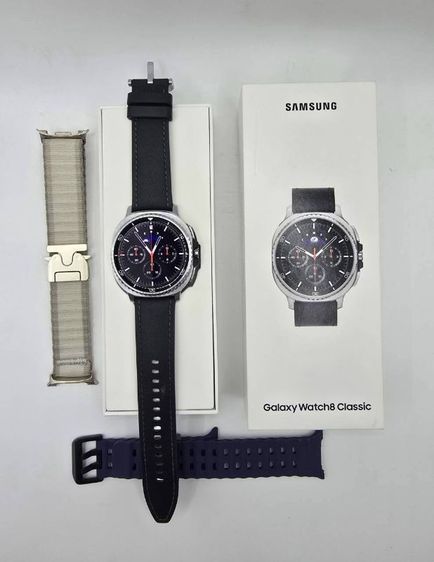 ซิลิโคน ดำ Galaxy watch8 Classic 46มม. ครบกล่อง บลูทูธ