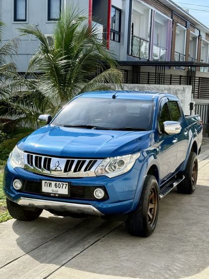 Mitsubishi Triton 2016 All New Double Cab 2.4 GLS Ltd Plus Pickup ดีเซล ไม่ติดแก๊ส เกียร์อัตโนมัติ น้ำเงิน รูปที่ 4