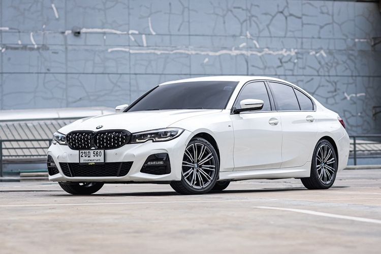 BMW Series 3 2020 320d Sedan ดีเซล ไม่ติดแก๊ส เกียร์อัตโนมัติ ขาว รูปที่ 3