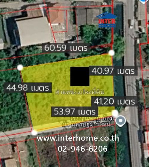ที่ดินเปล่า 588 ตร.ว. ที่ดิน ใกล้สราญรมย์ รีสอร์ต ซอยบางกระทึก12-3 นครปฐม ถนนพุทธมณฑลสาย4 สามพราน นครปฐม
