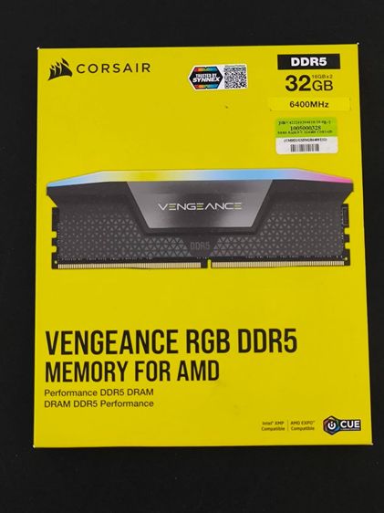 DDR5 CORSAIR VENGEANCE RGB 32GB (16GBx2) 6400MHz CL32