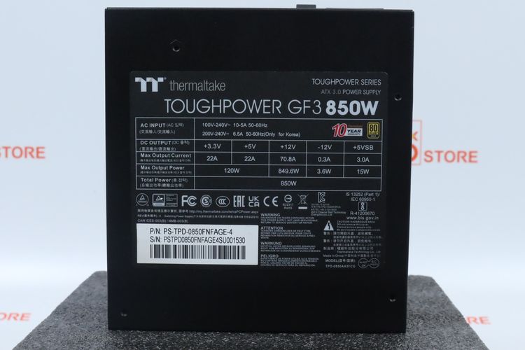 POWER SUPPLY 850W 80+ GOLD THERMALTAKE TOUGHPOWER รูปที่ 8