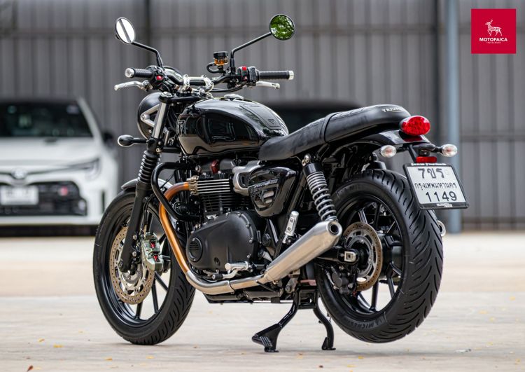 Triumph SpeedTwin900 Euro5 ปี2023 สีดำ เจ้าของเดียว วิ่ง19,000km. รูปที่ 4