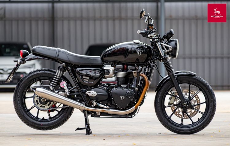 Triumph SpeedTwin900 Euro5 ปี2023 สีดำ เจ้าของเดียว วิ่ง19,000km. รูปที่ 2