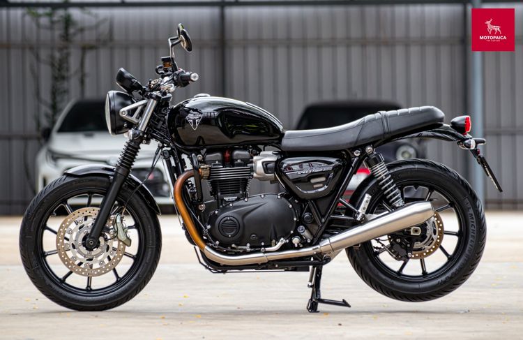 Triumph SpeedTwin900 Euro5 ปี2023 สีดำ เจ้าของเดียว วิ่ง19,000km. รูปที่ 3