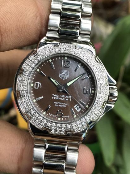 Tag Heuer F1 Quartz Diamond 120  Brown MOP Dail WAC1217 (Boy Size)🇨🇭 รูปที่ 5