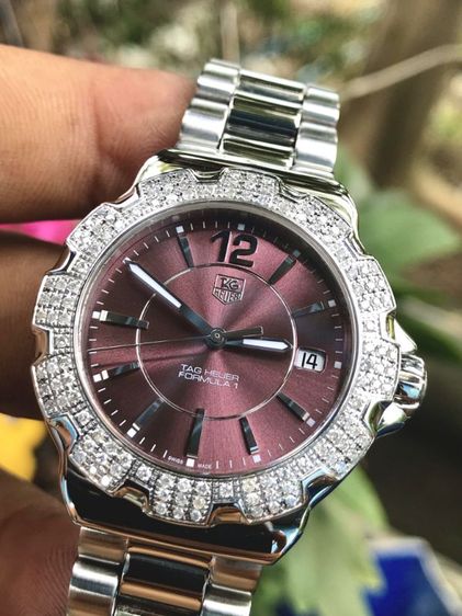 Tag Heuer F1 Quartz Diamond Bezel Dark Purple Dail WAH121B🇨🇭🇨🇭 รูปที่ 4