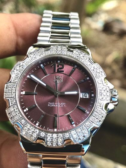 Tag Heuer F1 Quartz Diamond Bezel Dark Purple Dail WAH121B🇨🇭🇨🇭 รูปที่ 8