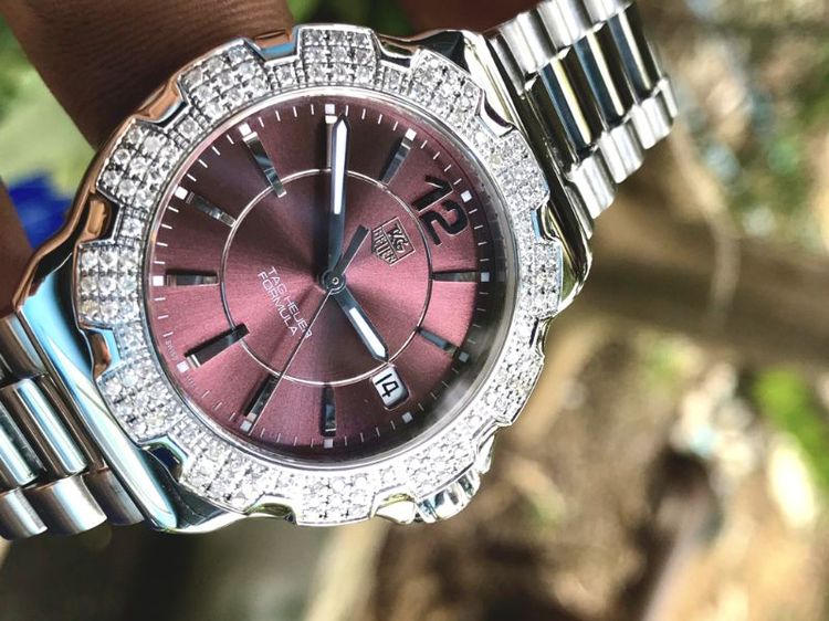 Tag Heuer F1 Quartz Diamond Bezel Dark Purple Dail WAH121B🇨🇭🇨🇭 รูปที่ 5